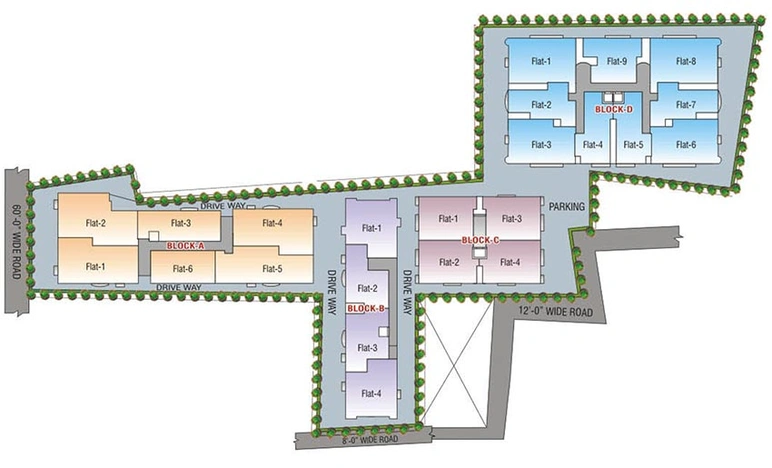 Master Plan of Kanishka Vidyanand Maheshwari Complex in Saguna More, Patna - Image 246427