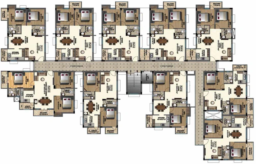 Floor Plan of Poomalai Avantikaa in Chromepet, Chennai - Image 251556