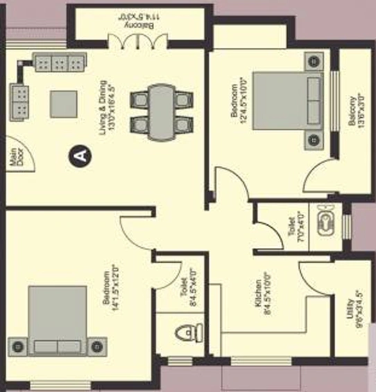 3 BHK Flat in Poomalai Daksha in Adyar, Chennai - Image 846423