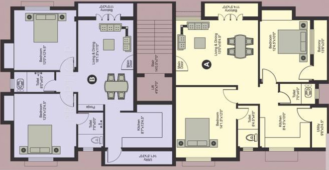 Floor Plan of Poomalai Daksha in Adyar, Chennai - Image 252491