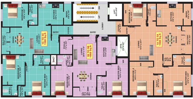 Floor Plan of Eeshani Ram Nivas in Madipakkam, Chennai - Image 248376