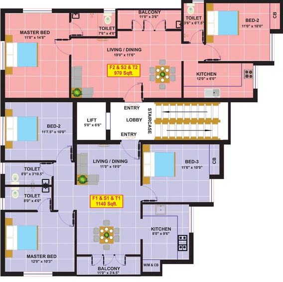 Floor Plan of Eeshani Sai Nalinam in Chromepet, Chennai - Image 248395