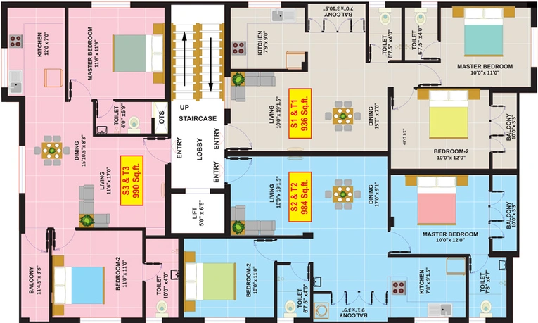 Floor Plan of Eeshani Naadhira in Pallavaram, Chennai - Image 248413