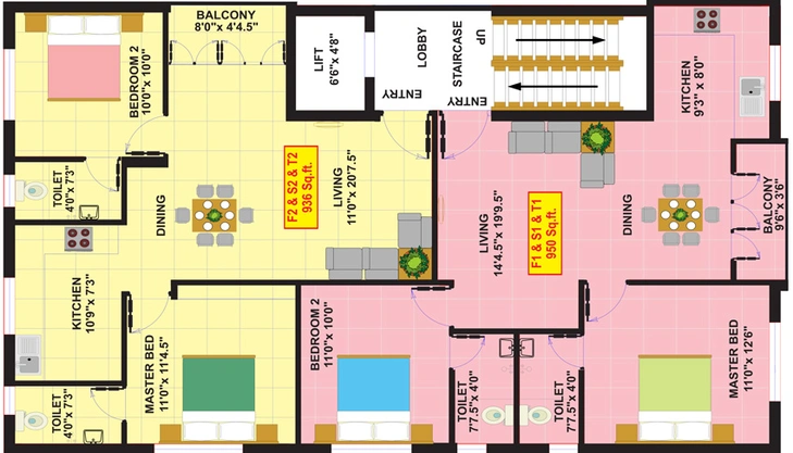 Floor Plan of Eeshani Kandha in Chromepet, Chennai - Image 248454