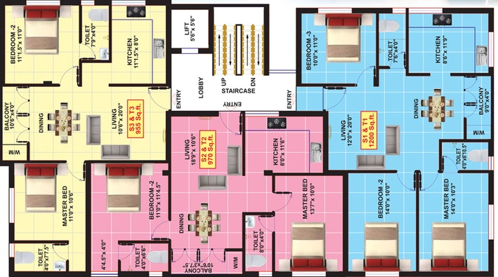 Floor Plan of Eeshani Saraswathi Palace in Chromepet, Chennai - Image 248503