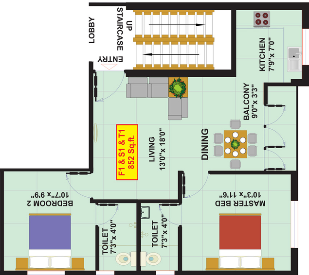 2 BHK Flat in Eeshani Radha Chella in Madipakkam, Chennai - Image 844533
