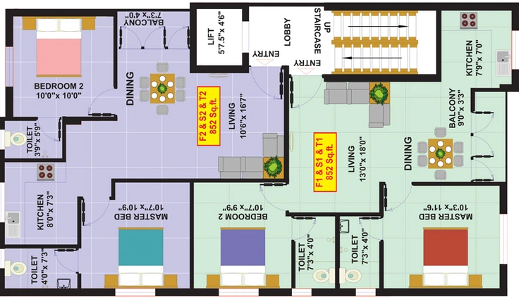 Floor Plan of Eeshani Radha Chella in Madipakkam, Chennai - Image 248708