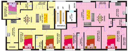 Floor Plan of Eeshani Gayathri Nivas in Madipakkam, Chennai - Image 248823