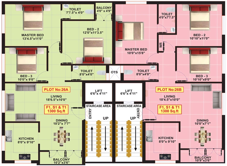 Floor Plan of Eeshani Mangala in KK Nagar, Chennai - Image 249077