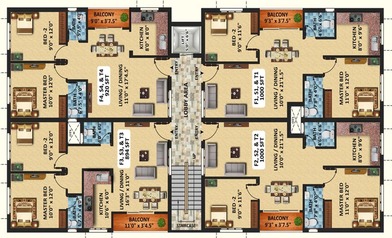 Floor Plan of Eeshani Sankara in Madipakkam, Chennai - Image 248849