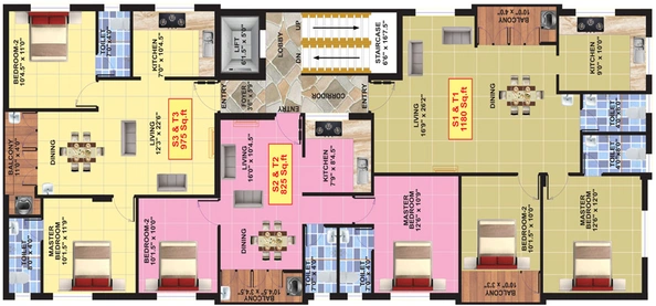 Floor Plan of Eeshani Gomithra in Chromepet, Chennai - Image 248977