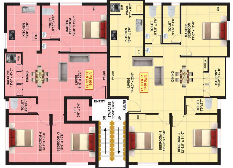 Floor Plan of Eeshani Thirukumar Palace in Pallavaram, Chennai - Image 249064