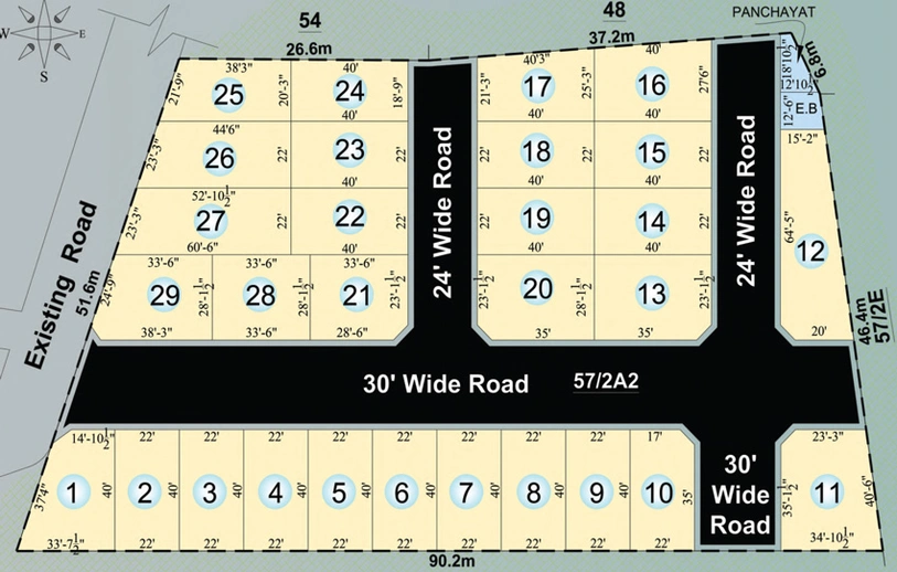 Master Plan of Budget Sai Shree Nagar in Thiruninravur, Chennai - Image 273815