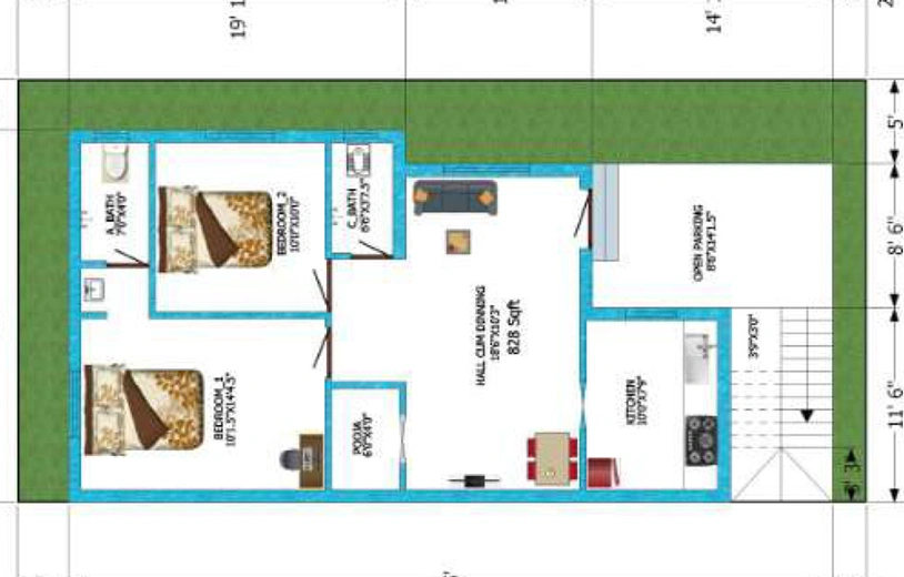 2 BHK House/Villa in Budget Sai Gardens in Padappai, Chennai - Image 853321