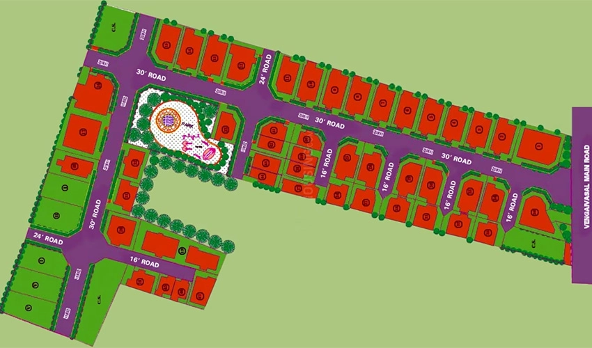 Master Plan of Doshi Serene County in Medavakkam, Chennai - Image 334598