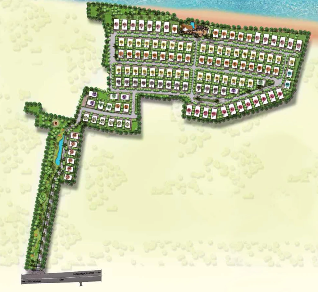 Master Plan of Olympia Panache in Navalur, Chennai - Image 342849