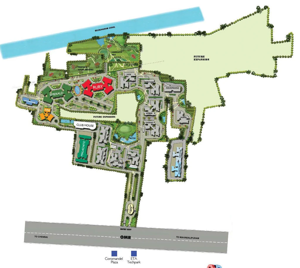 Master Plan of Olympia Opaline Sequel in Navalur, Chennai - Image 342829