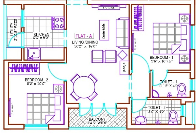 2 BHK Flat in Anirudh Ashtalakshmi in Nanganallur, Chennai - Image 852022