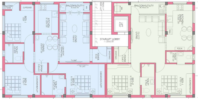 Floor Plan of Anirudh Aishwaryam in Nanganallur, Chennai - Image 270173