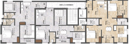 Floor Plan of Aanirudh Park Villa in Nanganallur, Chennai - Image 270584