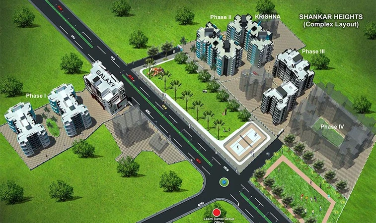 Master Plan of Laxmi Shankar Heights Phase 3 in Ambernath West, Thane - Image 242278