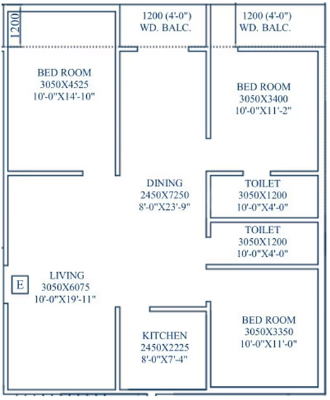 3 BHK Flat in Nirmala Orchid in Lake Town, Kolkata - Image 848323