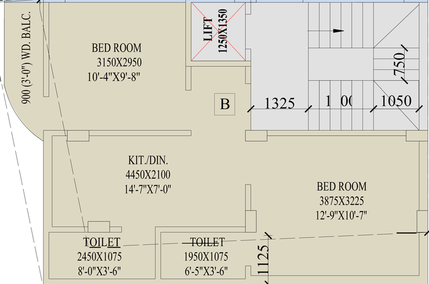 2 BHK Flat in Nirmala Sunshine in VIP Road, Kolkata - Image 848347