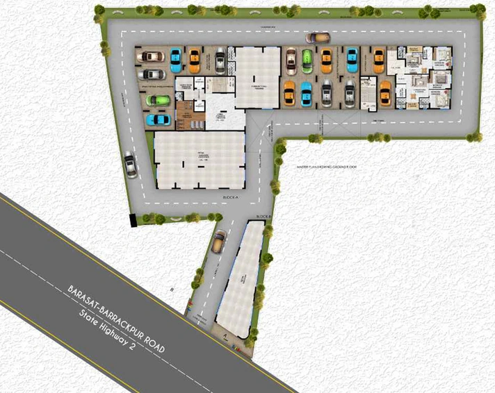 Master Plan of Westroad Canvas in Barasat, Kolkata - Image 258366