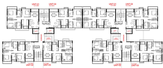 Floor Plan of Primarc The Soul in Rajarhat, Kolkata - Image 258027