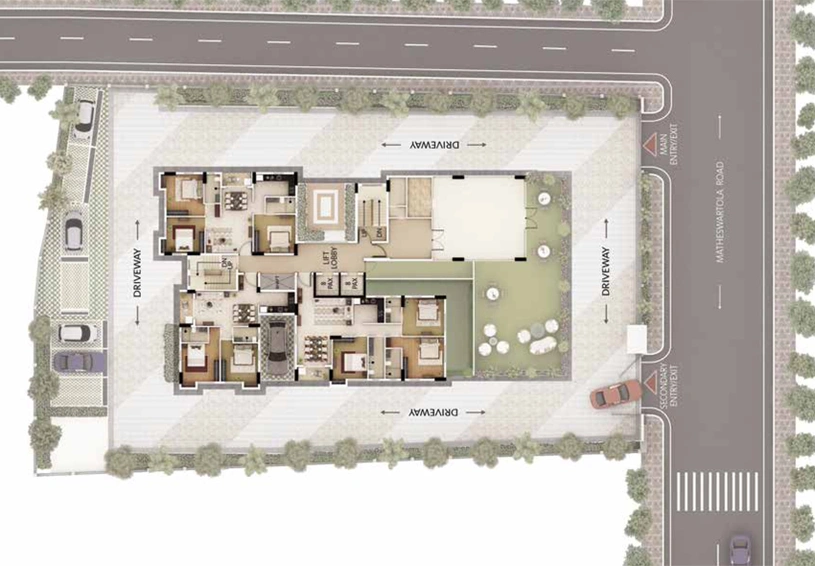 Master Plan of Primarc Allure in Tangra, Kolkata - Image 257924