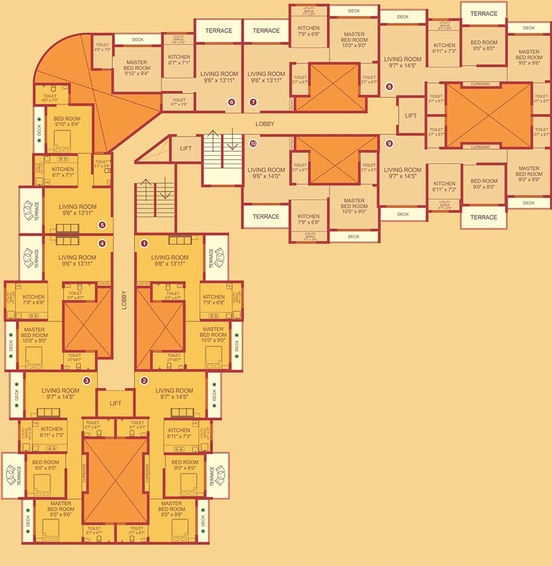 Floor Plan of Pranjee Garden City Phase 3 - Palm in Badlapur East, Thane - Image 244831