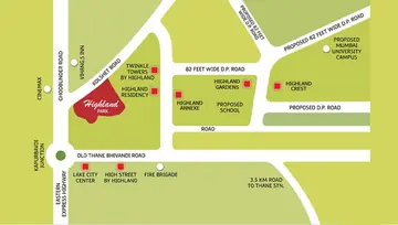 Location of Siddhi Highland Park - Image 252222