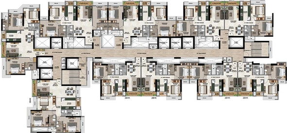Floor Plan of Larkins 315 Rio B in Panch Pakhadi, Thane - Image 242247