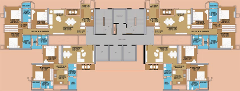Floor Plan of Rutu Samruddhi in Thane West, Thane - Image 251407