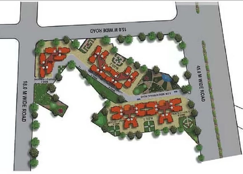 Master Plan of Rutu Tower in Ghodbunder Road, Thane - Image 251451