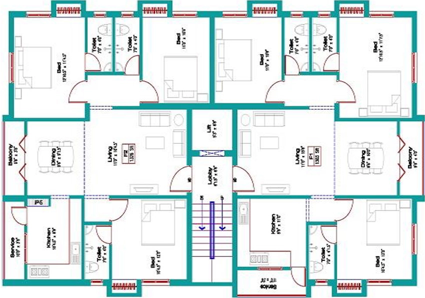 Floor Plan of Dolly Sharon Orchard in Madambakkam, Chennai - Image 343032