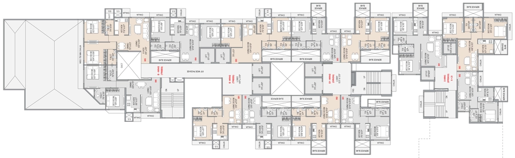 Floor Plan of South Field Gravity in Bhandup West, Mumbai - Image 344774