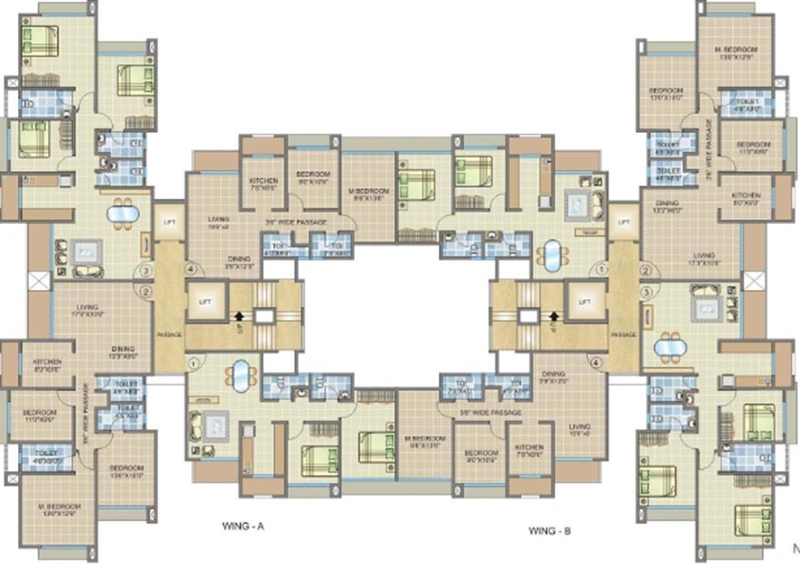 Floor Plan of Chheda Rameshwar in Nalasopara West, Palghar - Image 251014