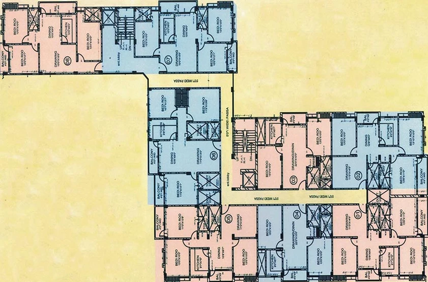 Floor Plan of Aparna Manorma Mansion in Phulwari Sharif, Patna - Image 245337