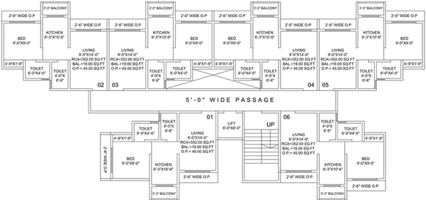 Floor Plan of Kalyan Surabhi in Kalyan West, Thane - Image 241485