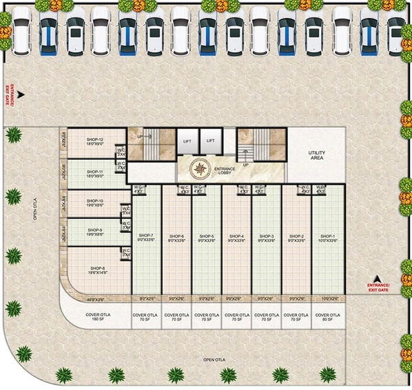 Master Plan of Abhishek Shiv Shankar Residency in Taloja, Navi Mumbai - Image 234563