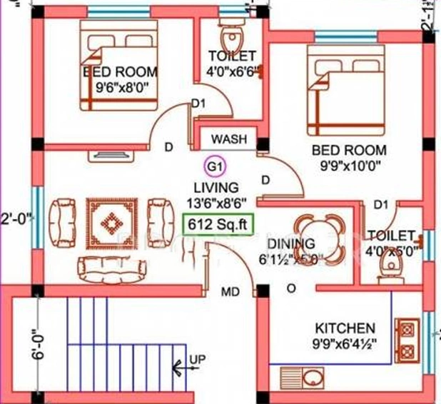 2 BHK Flat in Sekaran Green Meadow in Perumbakkam, Chennai - Image 857232