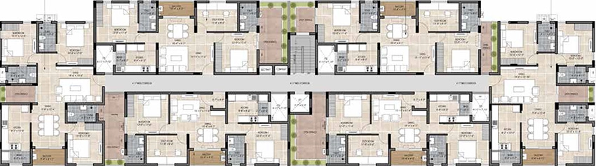 Floor Plan of Silversky The Edge in Madhavaram, Chennai - Image 338476