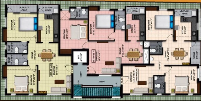 Floor Plan of AA Anandham in Perumbakkam, Chennai - Image 245885
