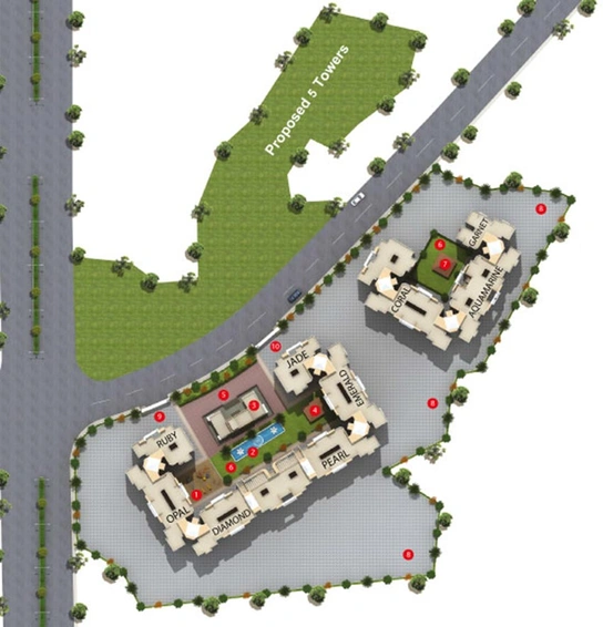 Master Plan of Jewel Arista in Badlapur West, Thane - Image 241287