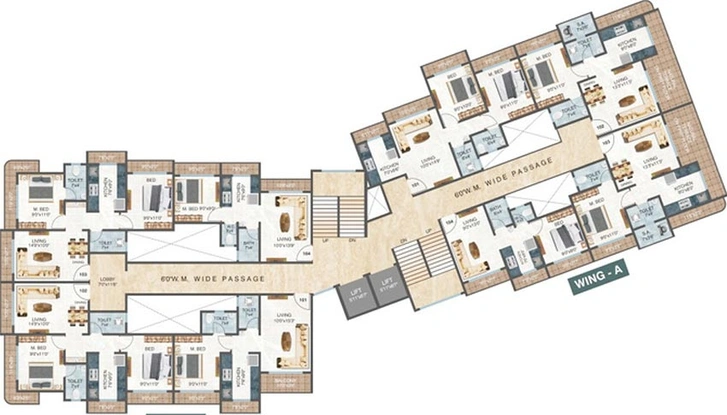 Floor Plan of Sai Vikrant Heights in Kalyan West, Thane - Image 251844