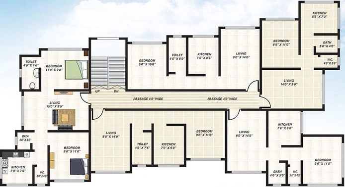 Floor Plan of My Choice Apartment in Badlapur East, Thane - Image 241475