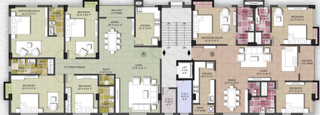 Floor Plan of Ambient Aadya in Kalighat, Kolkata - Image 258380