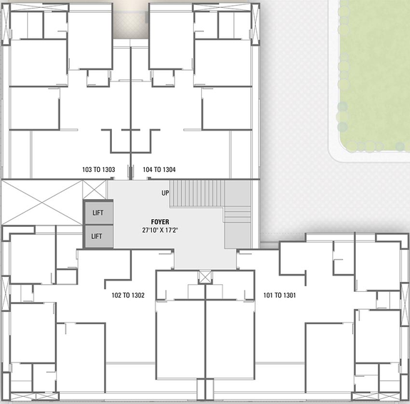 Floor Plan of Sadhna Skywalk Arena in Vaishnodevi Circle, Ahmedabad - Image 266612