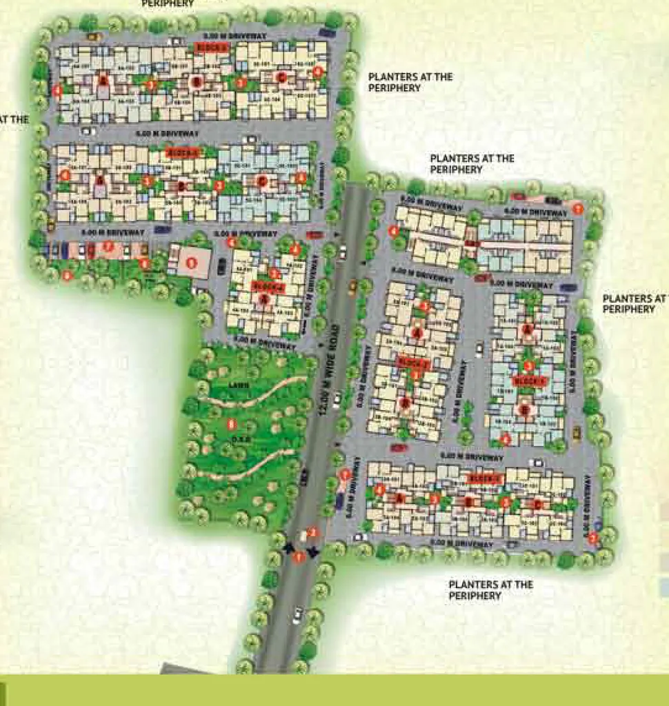 Master Plan of Plaza Pristine Acres 1 in Perumbakkam, Chennai - Image 345821